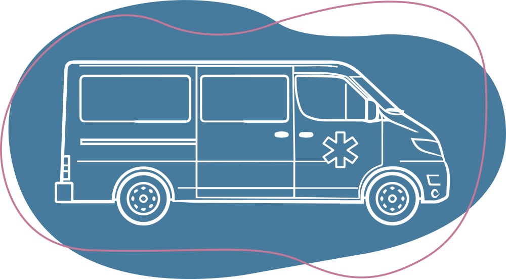 Minibus-bleu